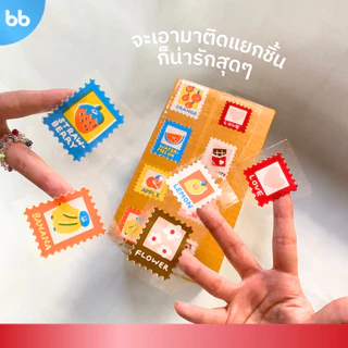 เทป Stamp Collection📫💌 ลายแสตมป์ มีให้เลือก 2 ลาย 🍫🍌 ขนาด 2 นิ้ว 45 หลา (ม้วน) เทปปิดกล่อง