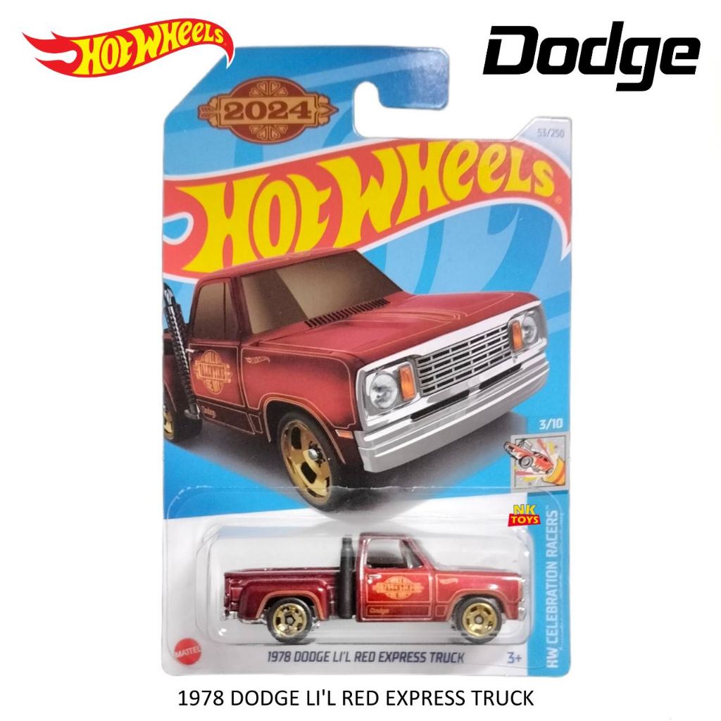 1978 DODGE LI'L RED EXPRESS TRUCK โมเดลรถเหล็ก Hot Wheels ลิขสิทธิ์แท้ ของเล่น ของสะสม BBE6