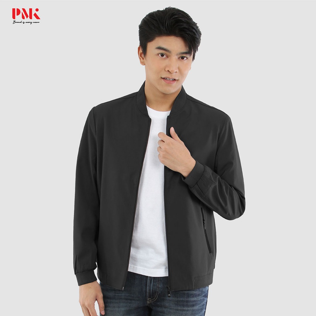 PMK Polomaker แจ็คเก็ต Smooth Premium สีดำ Polyester-M05JBSP01