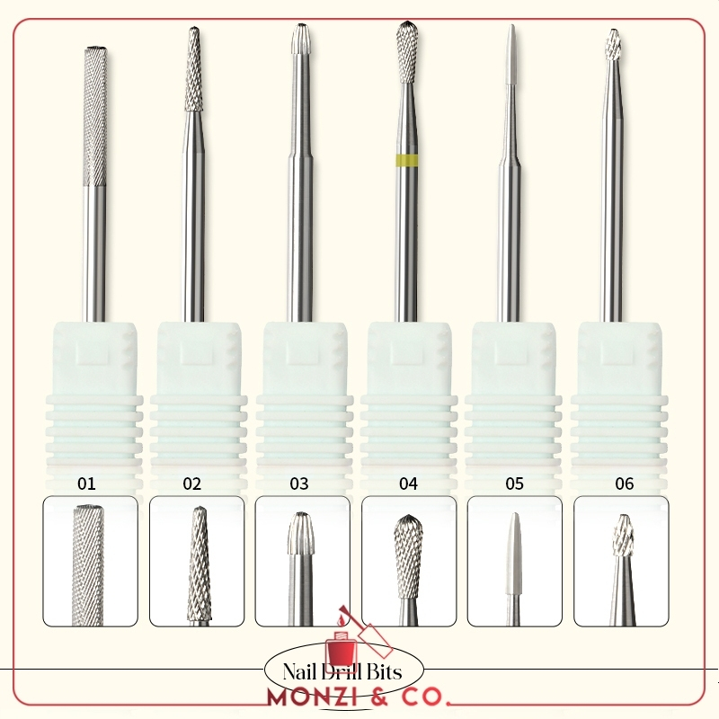 หัวเจียรไดมอนด์ สำหรับทำเล็บ (แบบแยกชิ้น) SNRQI Drill Bits for Nails ตัดหนัง เซาะเล็บ เก็บหนัง เคลียขอบเล็บ ถอดเล็บเจล