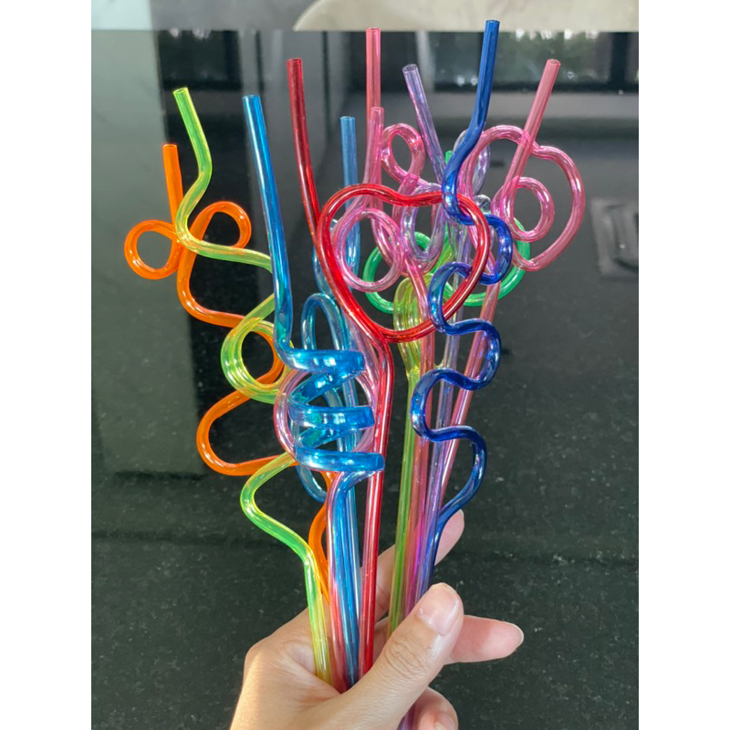 หลอดแฟนตาซี🍹หลอดดูดน้ำน่ารัก แพคละ 6ชิ้น