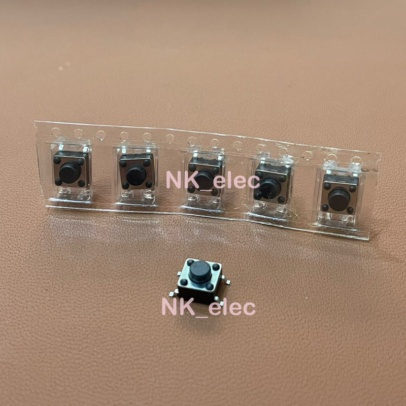 สวิทช์ ปุ่มกด SMD Push Button Switch ไมโครสวิทช์ TACT Switch กดติด-ปล่อยดับ 4 ขา 6x6x5mm มีสินค้า พร้อมส่ง