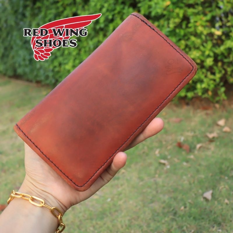 ส่งฟรี 🇺🇲 กระเป๋าสตางค์ RedWing wallet Round Open Bundles Made in USA Pre-owned Authentic
