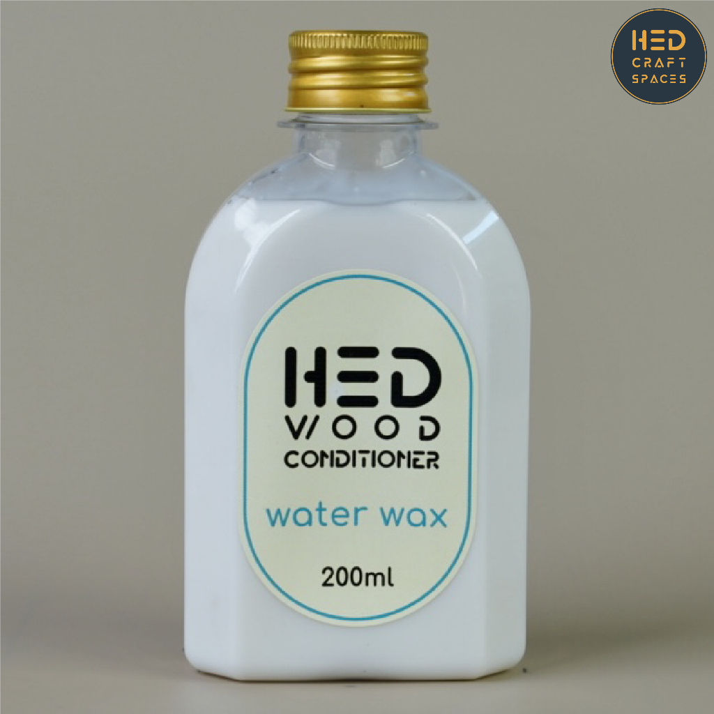 Hed water wax S 200ml | เฮ็ด วอเตอร์ แวกซ์ S 200มล. แวกซ์เคลือบเงาไม้สูตรน้ำ