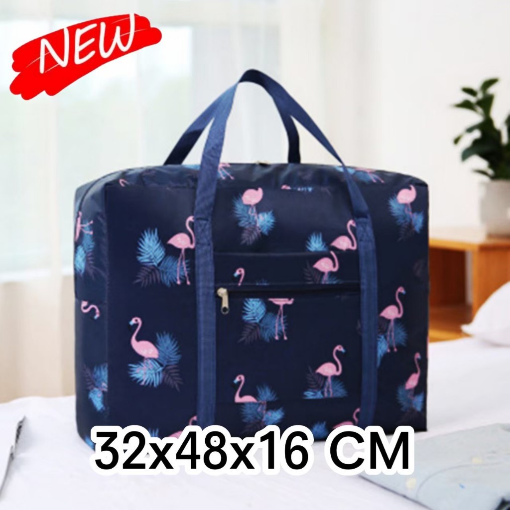 พร้อม​ส่ง​ กระเป๋าเดินทาง กระเป๋าเสริมเดินทาง​ สไตล์​เกาหลี​ คุณภาพพรีเมี่ยม พับเก็บได้ (OM631)