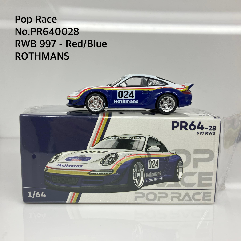 Pop Race No. PR640028  RWB 997 - Red/Blue