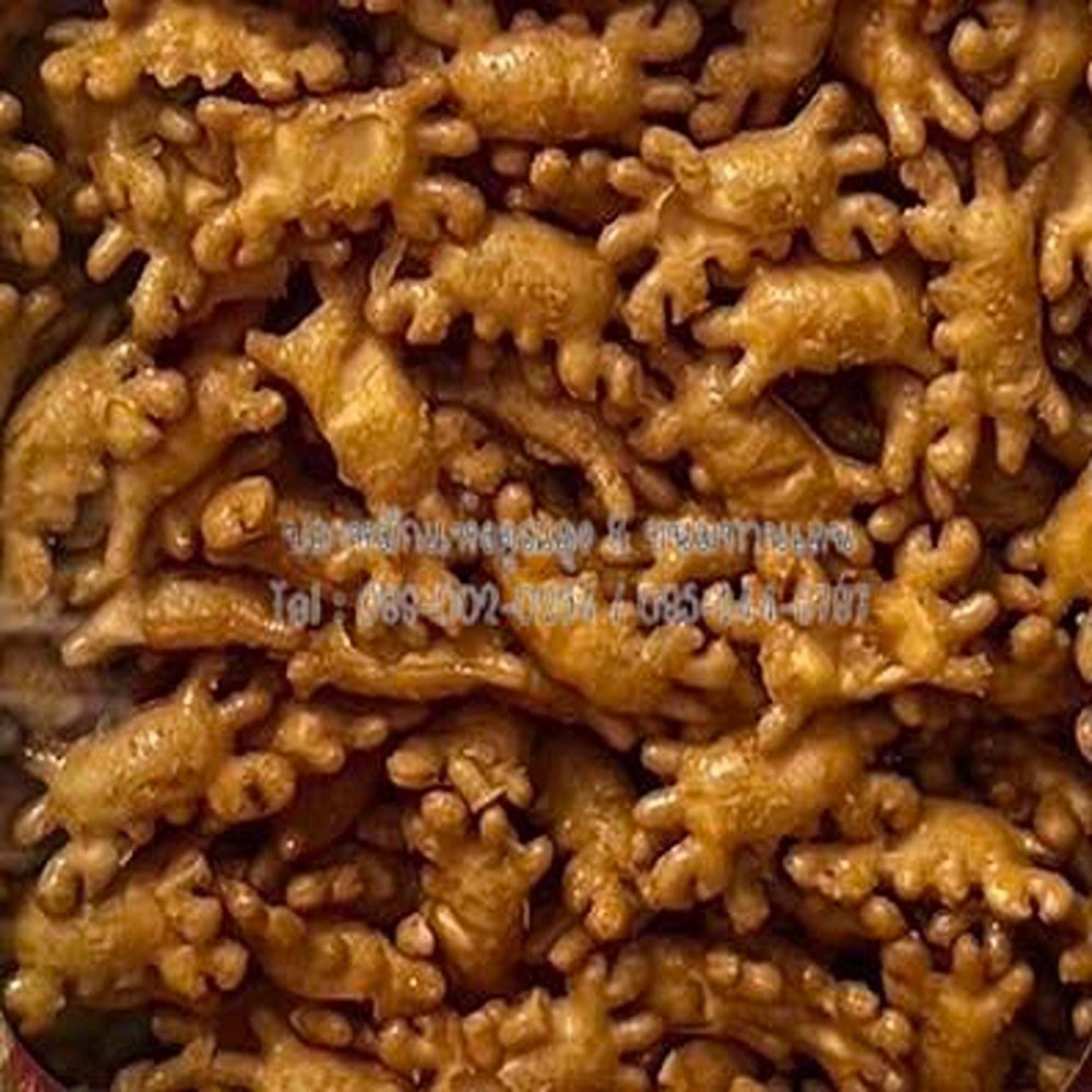 *ขนมปี๊บแบ่งขาย* ขนมปี๊บปูเผ็ด 5 รส VFOOD ขนาด 250g 500g และ 1000 กรัม ใส่ถุงซิป