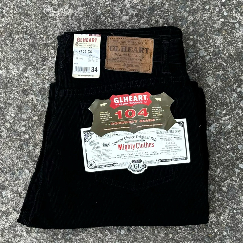 กางเกงลูกฟูก  GLHEART By Big John Size 34