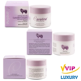 ครีมบำรุงผิวหน้า Careline Placenta/Lanolin Cream 100 ml 24 Hour Time Release