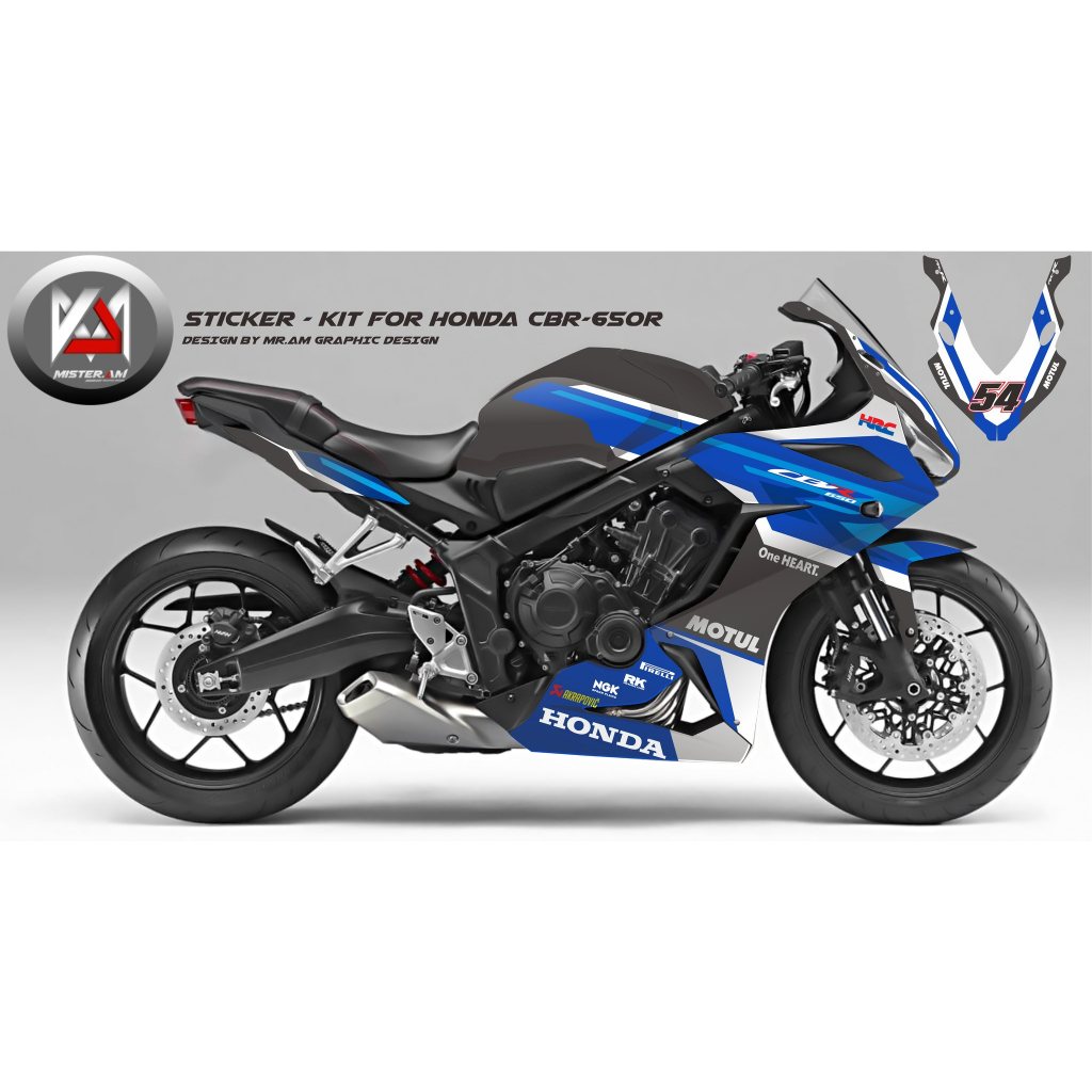 (Mr.AM) ชุดสติ๊กเกอร์ [เกรด Premium] Honda CBR650R (650 RR-R WSBK 2024)