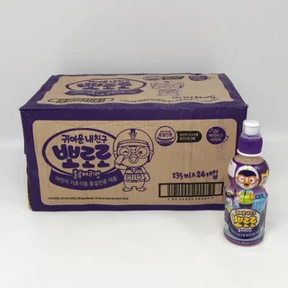 PORORO DRINK 24 ขวด รสสตรอว์เบอร์รี่ โปโระโระ น้ำผลไม้เกาหลีเด็ก เครื่องดื่มเกาหลี 뽀로로