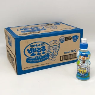 PORORO DRINK 24 ขวด รสสตรอว์เบอร์รี่ โปโระโระ น้ำผลไม้เกาหลีเด็ก เครื่องดื่มเกาหลี 뽀로로