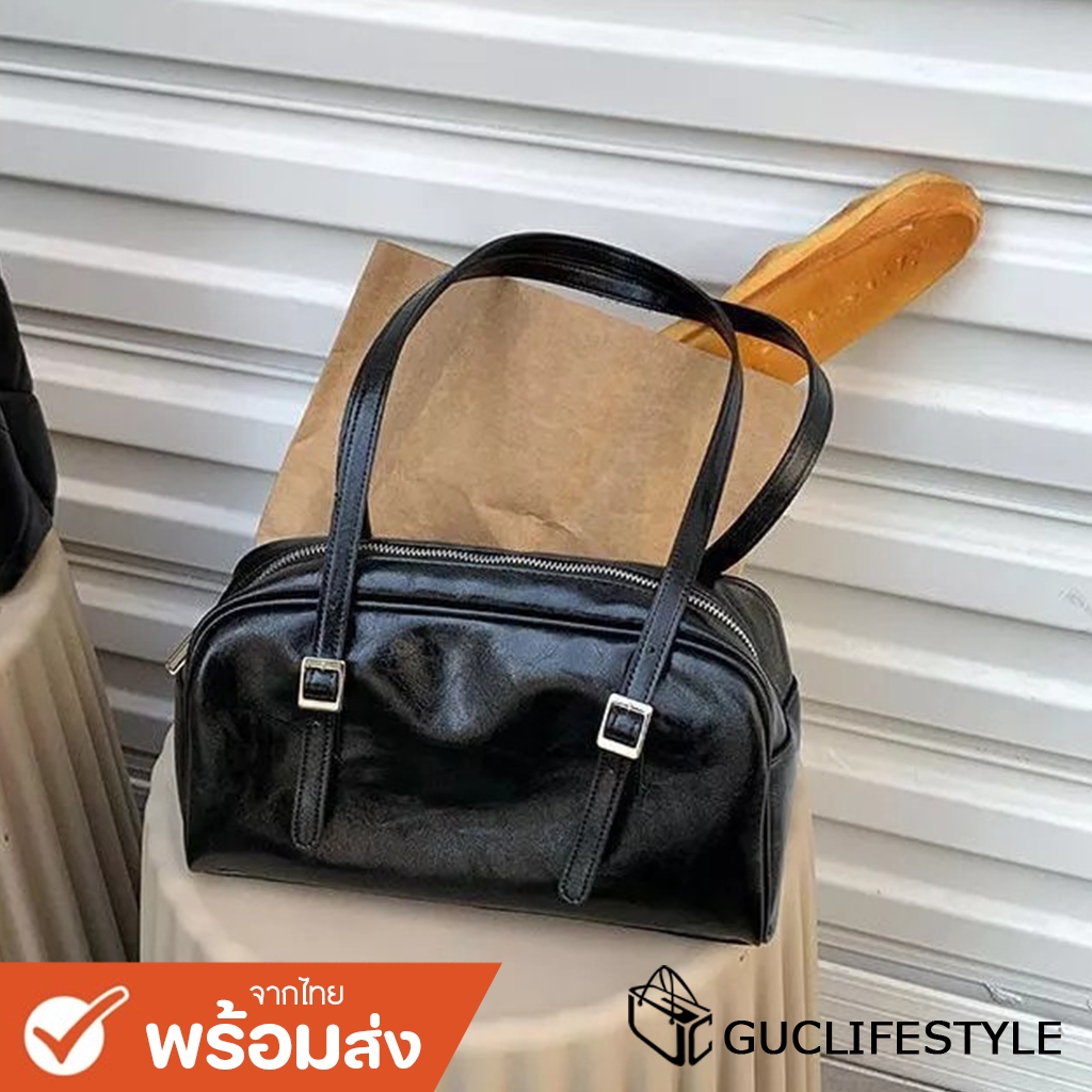 GUCSELECTED(B1986) กระเป๋าหนังเงา มี 6 สี สะพายไหล่-พร้อมส่ง