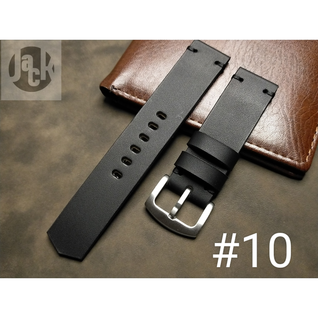 Jack straps สายนาฬิกาหนังวัวฟอกฝาดแท้ทั้งเส้น งานแฮนด์เมด สายหนังทนทาน