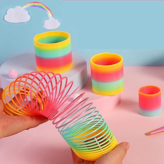 ของเล่นเด็ก Rainbow spring สปริงเรนโบว์ สปริงสายรุ้ง รูปที่ 5
