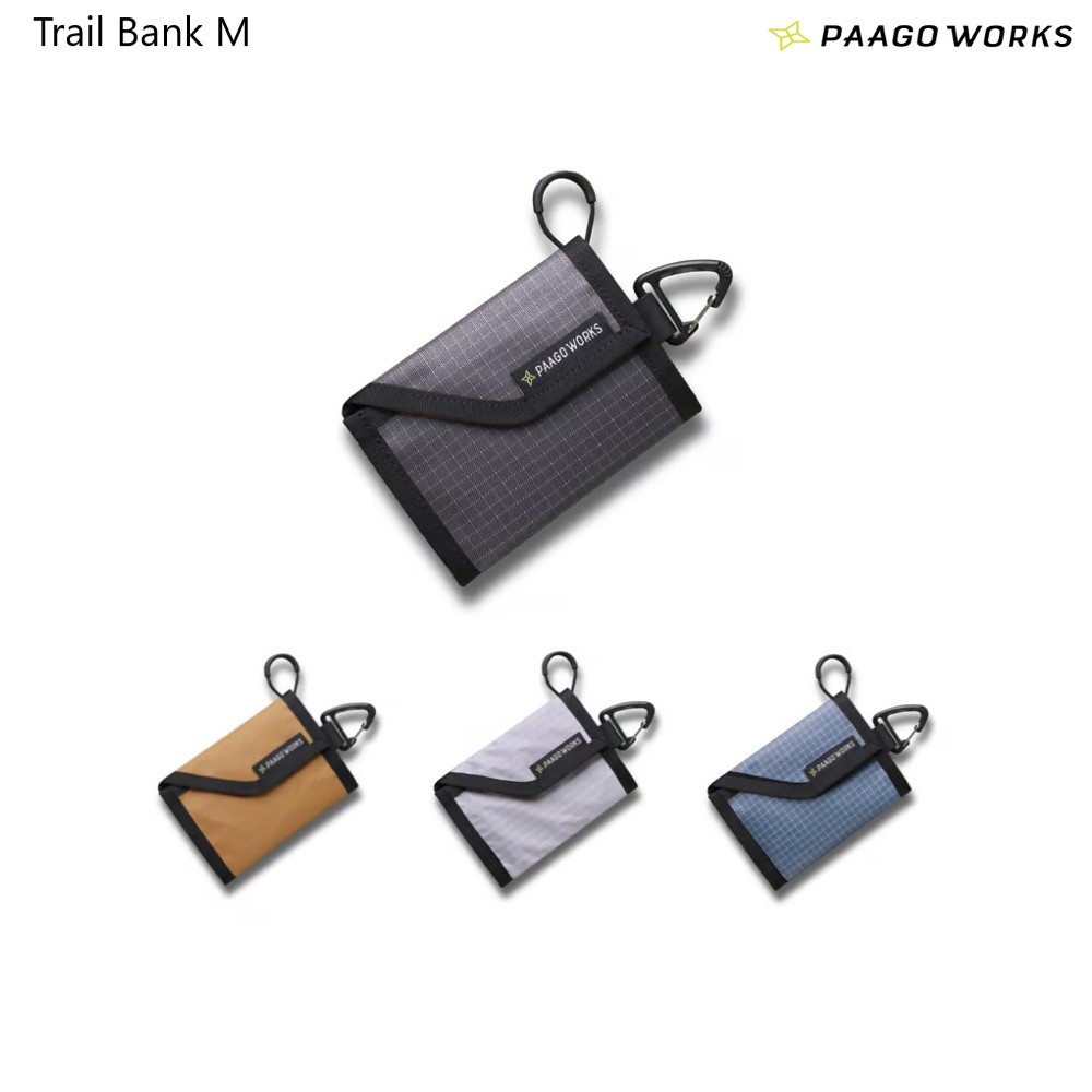 Paago Works Trail Bank M กระเป๋าสตางค์ขนาดเล็กใส่ ธนบัตร บัตรเครดิต เหรียญ พกพาในขณะวิ่งเทรลได้ ดีไซน์จากญี่ปุ่น