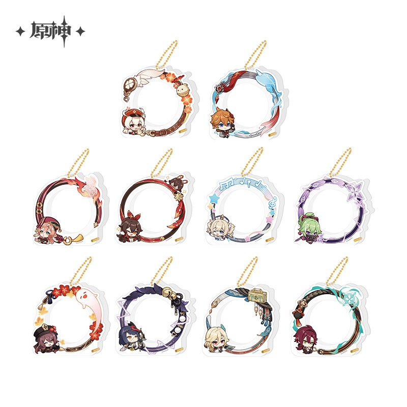 [ พร้อมส่ง / Official ] Genshin Impact Acrylic Frame Keychain เกนชิน อิมแพ็ค พวงกุญแจ กรอบ อะคริลิค