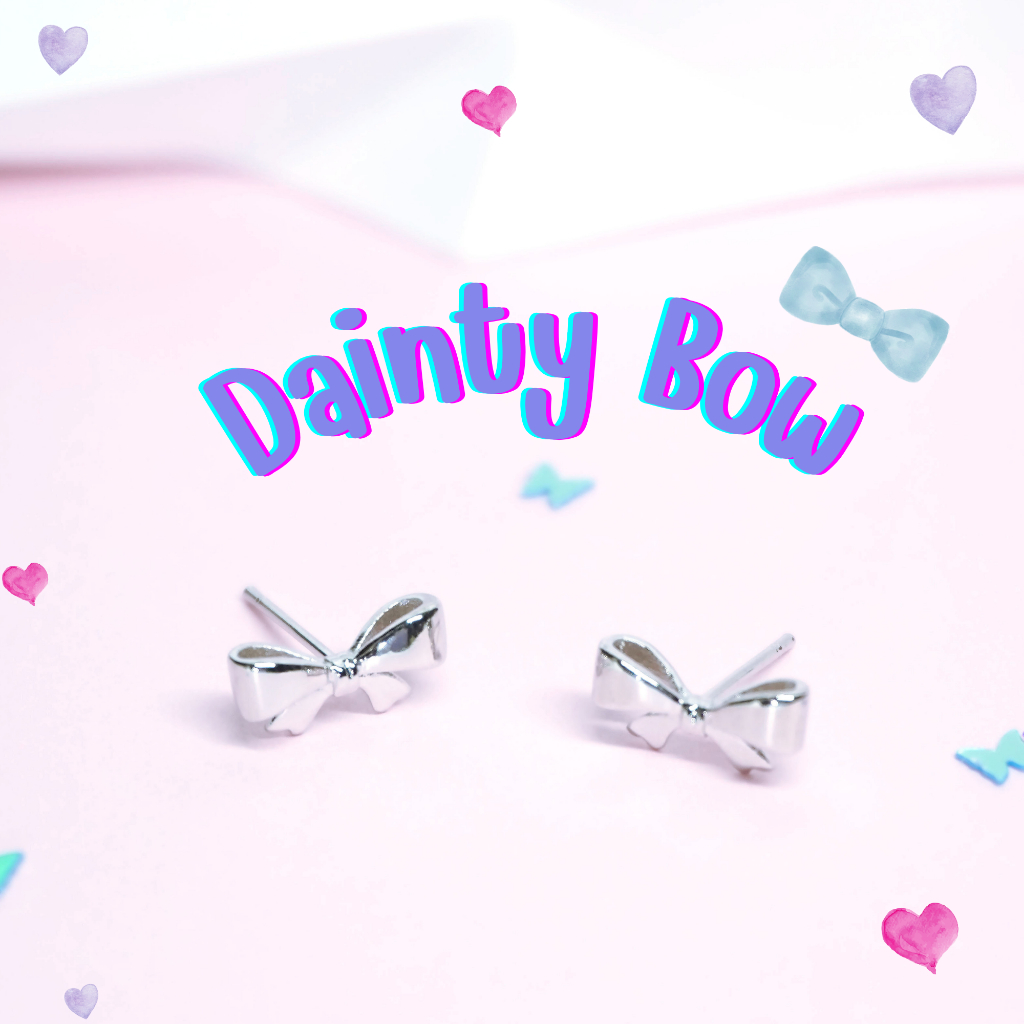 ต่างหู s925 earrings รุ่น Dainty Bow ผู้หญิง ต่างหูแฟชั่น ของขวัญ เครื่องประดับ minimal