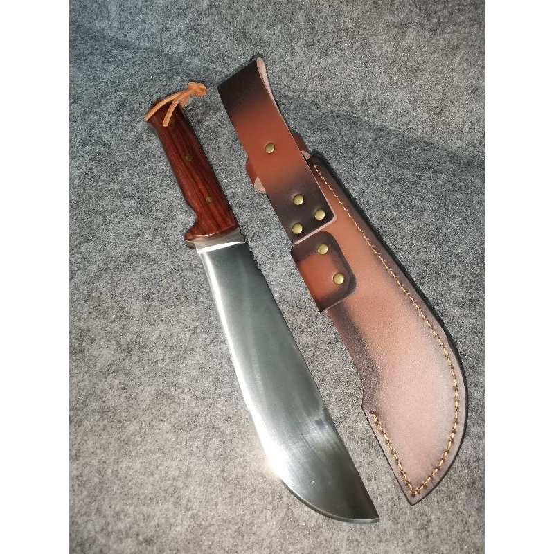 อุปกรณ์​ตั้งแคมป์​เดินป่าSandvik14C28N มาเชเต้​ งานเต็ม​ ด้ามไม้จันทน์​แดง