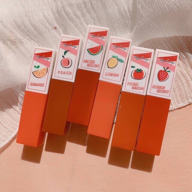 Kiss Beauty Honey & Fruit Matte Lipstick No. 70523-03 ลิปสติกเนื้อแมท กลิ่นผลไม้ ติดทน กันน้ำ