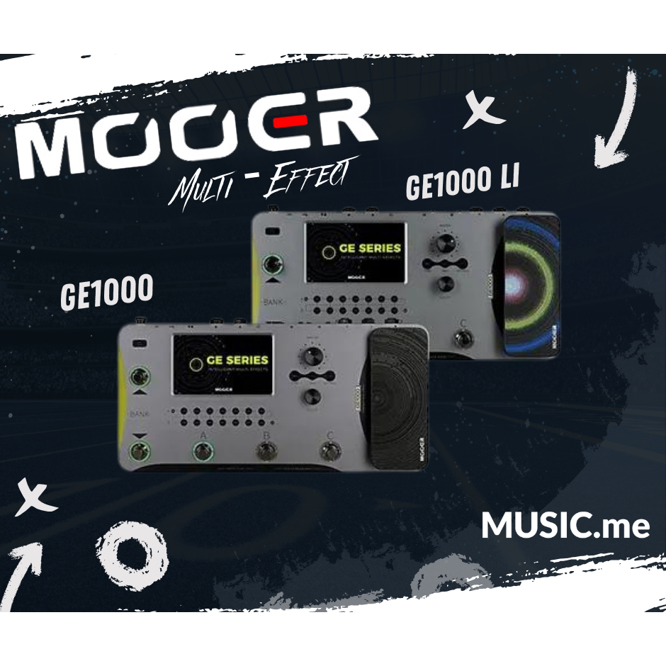 Mooer GE1000 / GE1000 Li with Rechargeable Battery มัลติเอฟเฟคกีตาร์ Mooer