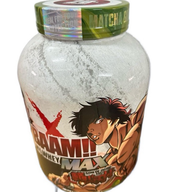 BAAM My whey เวย์โปรตีนรสชาเขียว แบบกระปุก 5 ปอร์น