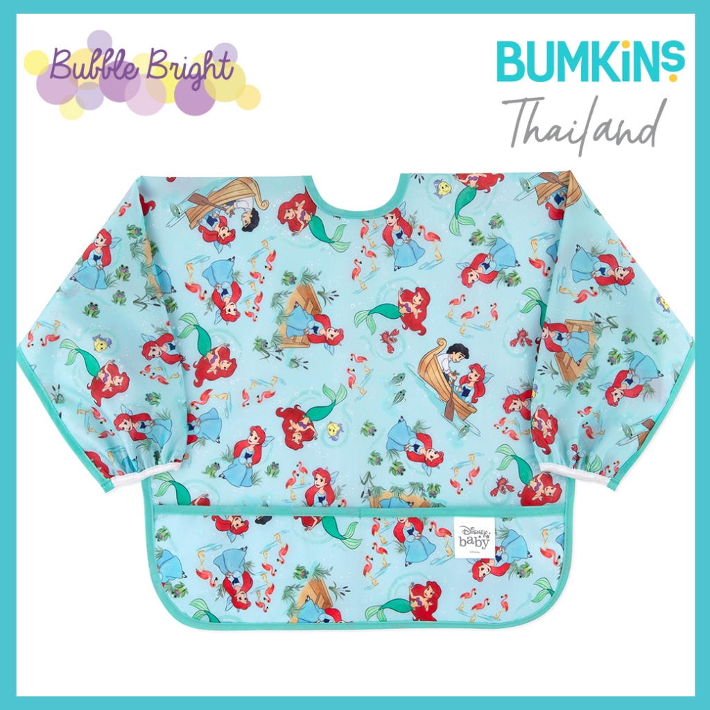 Bumkins ผ้ากันเปื้อนแขนยาว Collection Disney , Sanrio รุ่น Sleeve Bib 6-24 เดือน สินค้าลิขสิทธิ์แท้จาก Bumkins Thailand