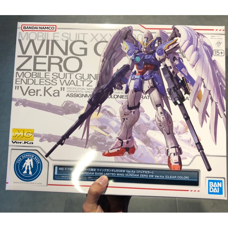 (MG) Gundam base limited wing zero ew “Ver.Ka” (clear color) แท้จาก BANDAI