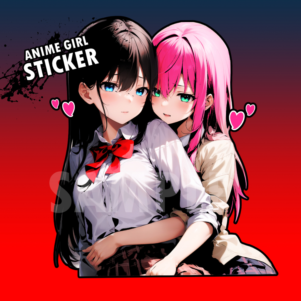 อนิเมะ ยูริ สติกเกอร์ โดจิน การ์ตูนญี่ปุ่น Doujin Sticker Anime Yuri สติ๊กเกอร์การ์ตูนญี่ปุ่น
