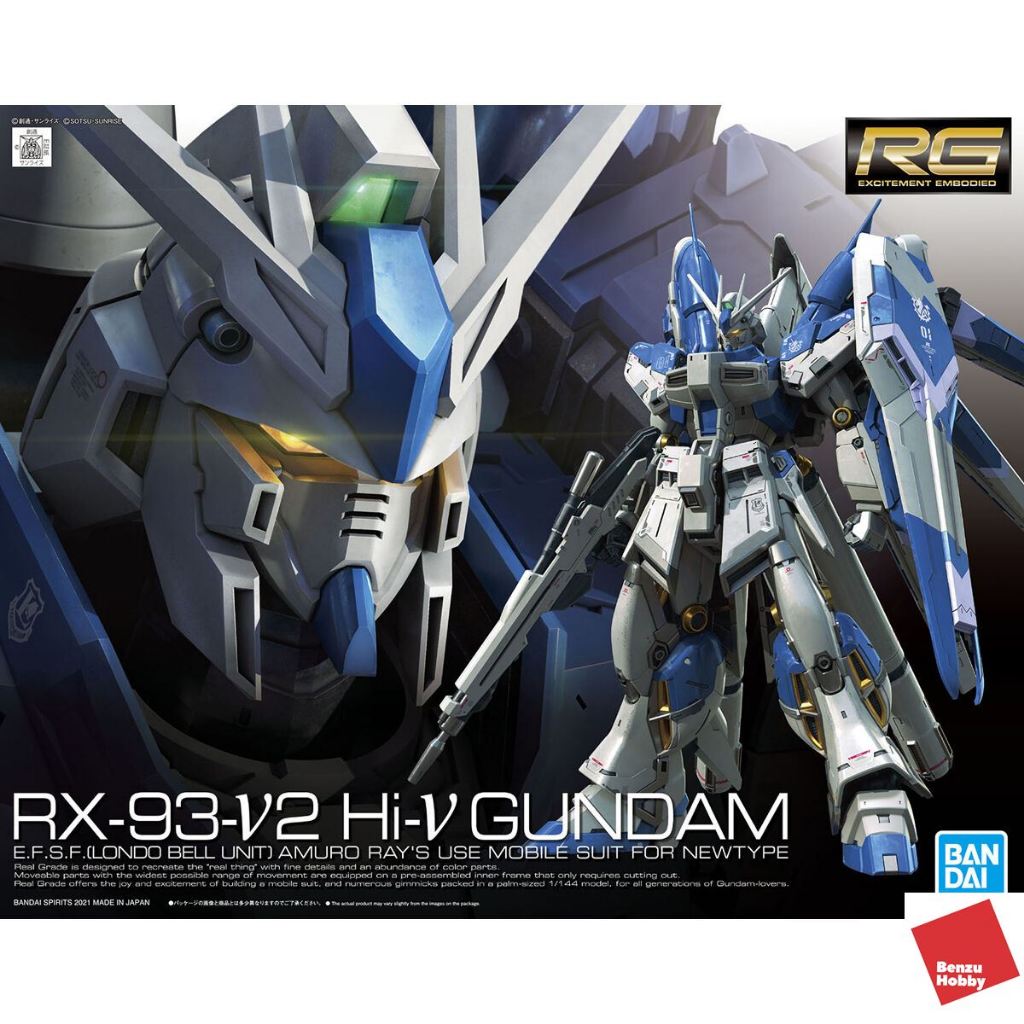 **พร้อมส่ง มีส่งด่วน** 4573102619150 RG 1/144 Hi Nu Gundam (Hi-V) Benzuhobby