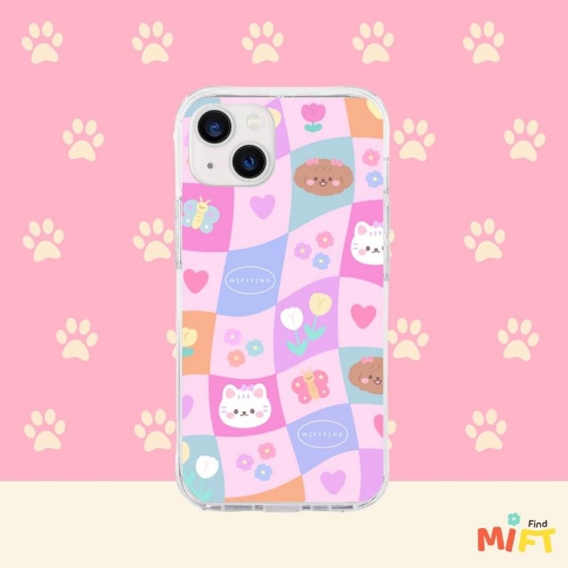 Miftfind เคสไอโฟน ลายน้องหมาน้องแมว