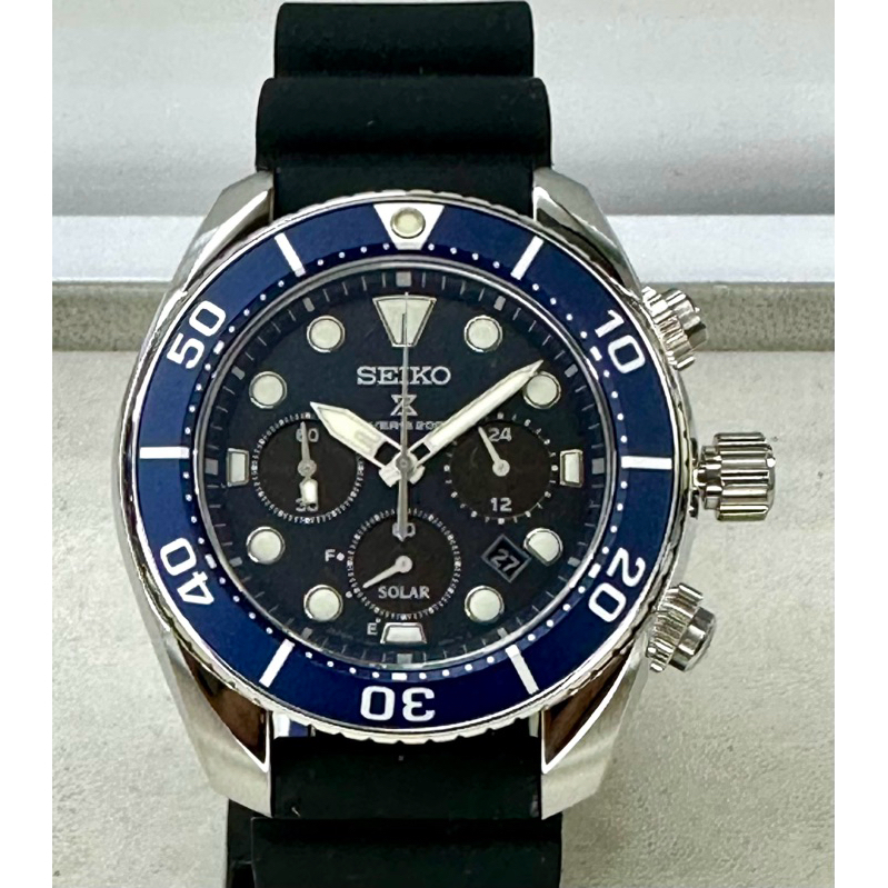 นาฬิกา Seiko Prospex Solar Sumo Chronograph รุ่น SSC759J1 สำหรับนักดำน้ำ