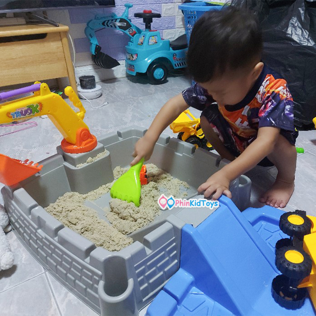 ❤️ลดเพิ่ม 10% เก็บโค้ดทักแชท ❤ กระบะทราย 2in1 Sand box กระบะทรายเด็ก - รูปที่ 4
