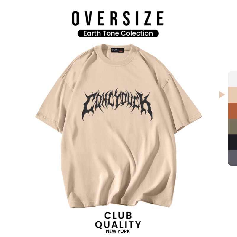CQN | เสื้อ Oversize [ET.21”Details] ผ้าหนานุ่ม คอแคบ ไม่ย้วย