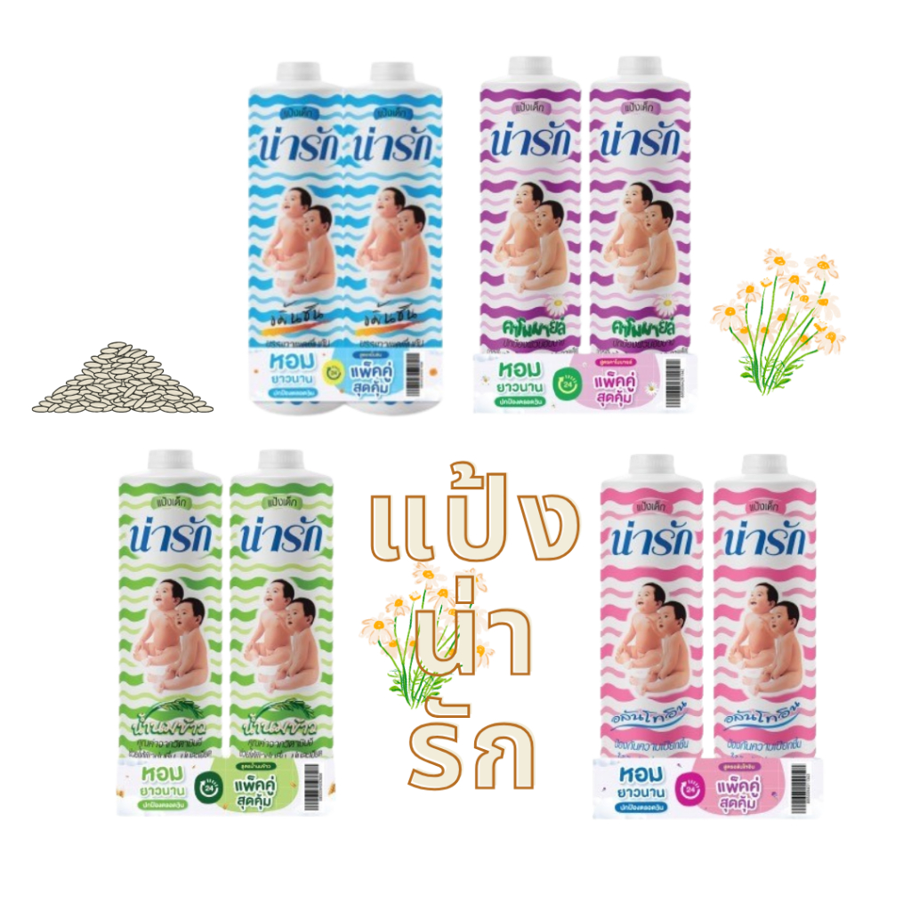 แป้งเด็กน่ารัก ขนาด 180 กรัม และ 150 กรัม