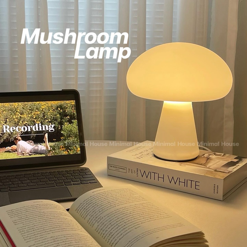[ลด15%โค้ด"5AXP75"] Mushroom Lamp โคมไฟเห็ด โคมไฟมินิมอล ปรับแสงได้ 3 ระดับ