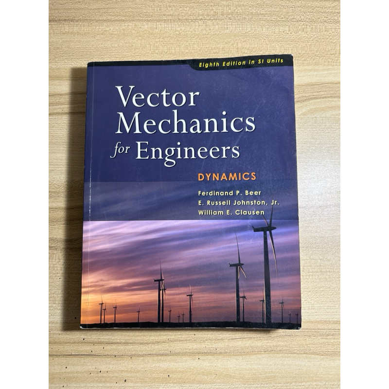 vector mechanics for engineers dynamics มีรอยเขียนชื่อปกแรก