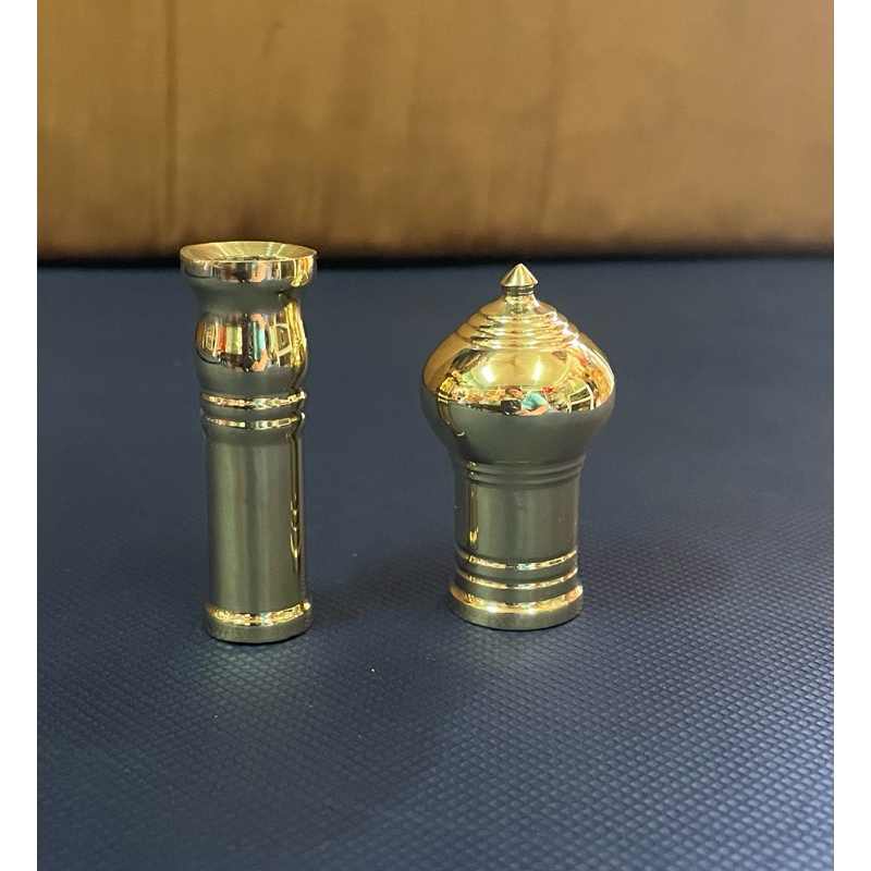 หัวท้ายทองเหลืองใส่ด้ามตาลปัตร
