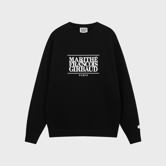 Marithe Francois Girbaud Classic Logo Sweatshirt (Black, Navy, Oatmeal) / New Logo (Light Heather Gray, Light Blue)