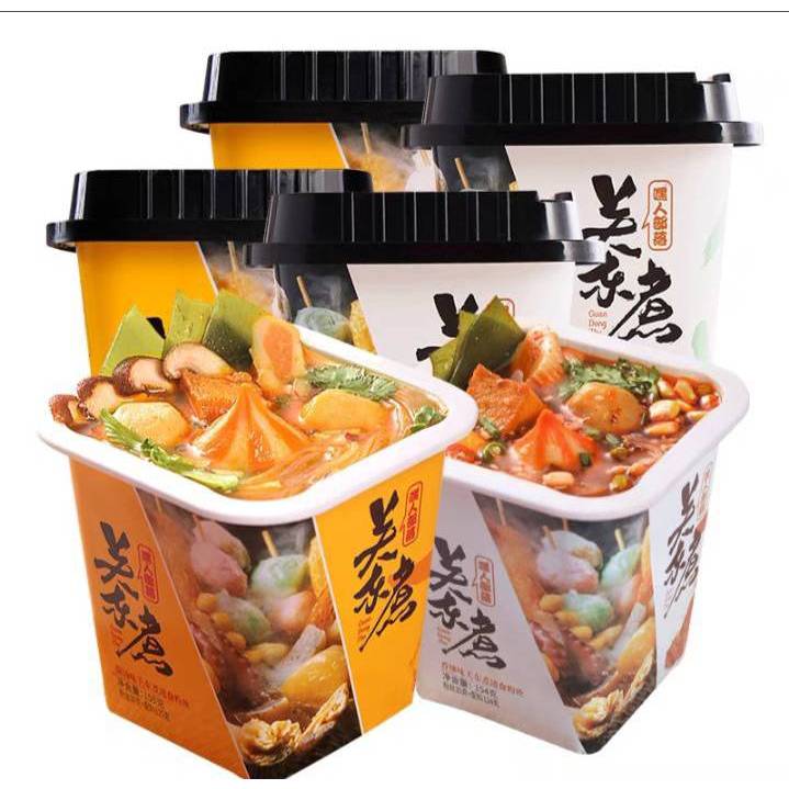 วุ้นเส้นหมาล่า ลูกชิ้นไข่ปลาจัมโป้ อร่อย เครื่องแน่น เส้นเหนียวนุ่ม 154g 关东煮