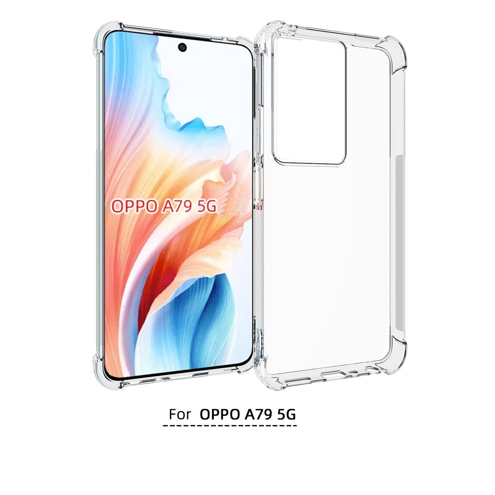 เคส OPPO A79 5G แบบ TPU ใสเสริมขอบและมุมกันกระแทก