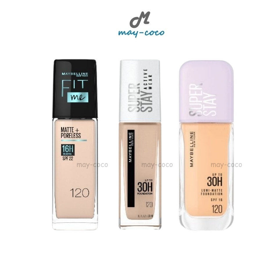 ถูก/แท้/มีไลฟ์ รองพื้น Maybelline Fit Me Matte Poreless Superstay Active Wear Superstay Lumi Matte รองพื้นเมย์เบลลีน