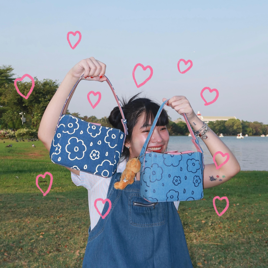 amuse stuff-basket cross body bag amuse