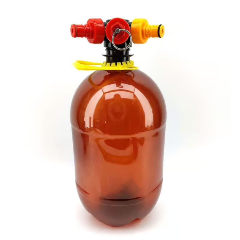 4L PCO38 PET Keg with Ball Lock Disconnect Tapping Head Kit