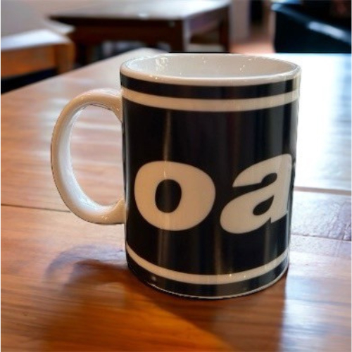 แก้วมัคเซรามิค แก้วกาแฟ แก้วน้ำ แก้วสกรีน ของขวัญ วงดนตรี Oasis Classic Logo มือ 1 ของแท้