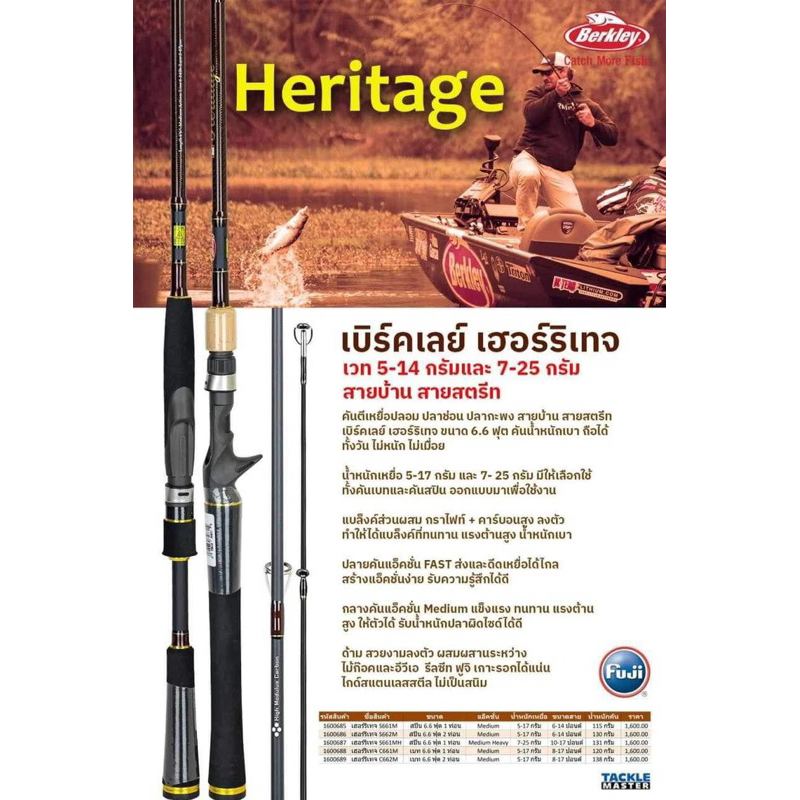 Berkley Heritage คันตีเหยื่อปลอม เบิร์คเล่ย์ เฮอร์ริเทจ