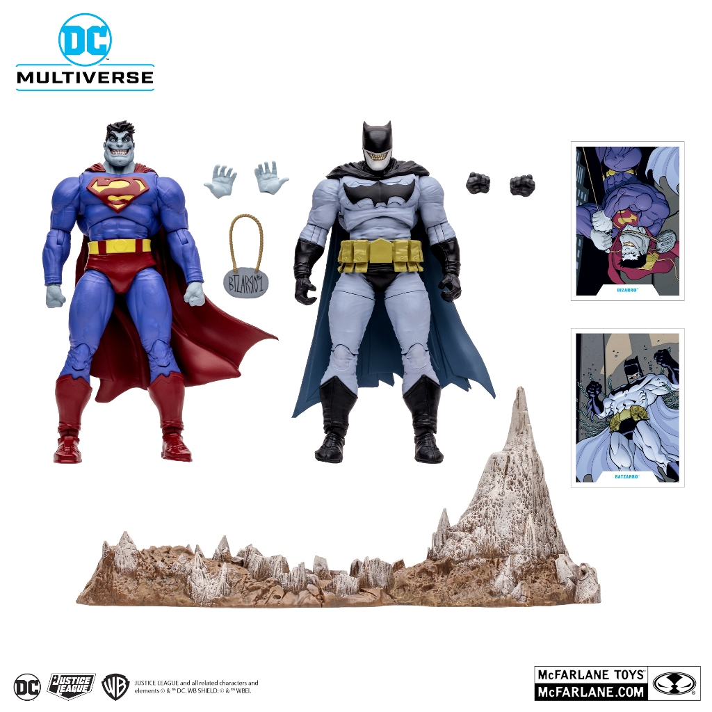 McFarlane Toys 7" : Bizarro & Batzarro 2-pack 15693