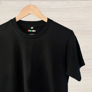 เสื้อยืดสีดำ พร้อมส่ง‼️ cottonเบอร์20 เนื้อหนา อยู่ทรง ไม่ย้วย