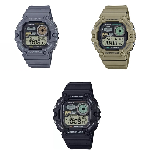 CASIO นาฬิกาข้อมือ สายเรซิ่น รุ่น WS-1700H,WS-1700H-1A,WS-1700H-5A,WS-1700H-8A