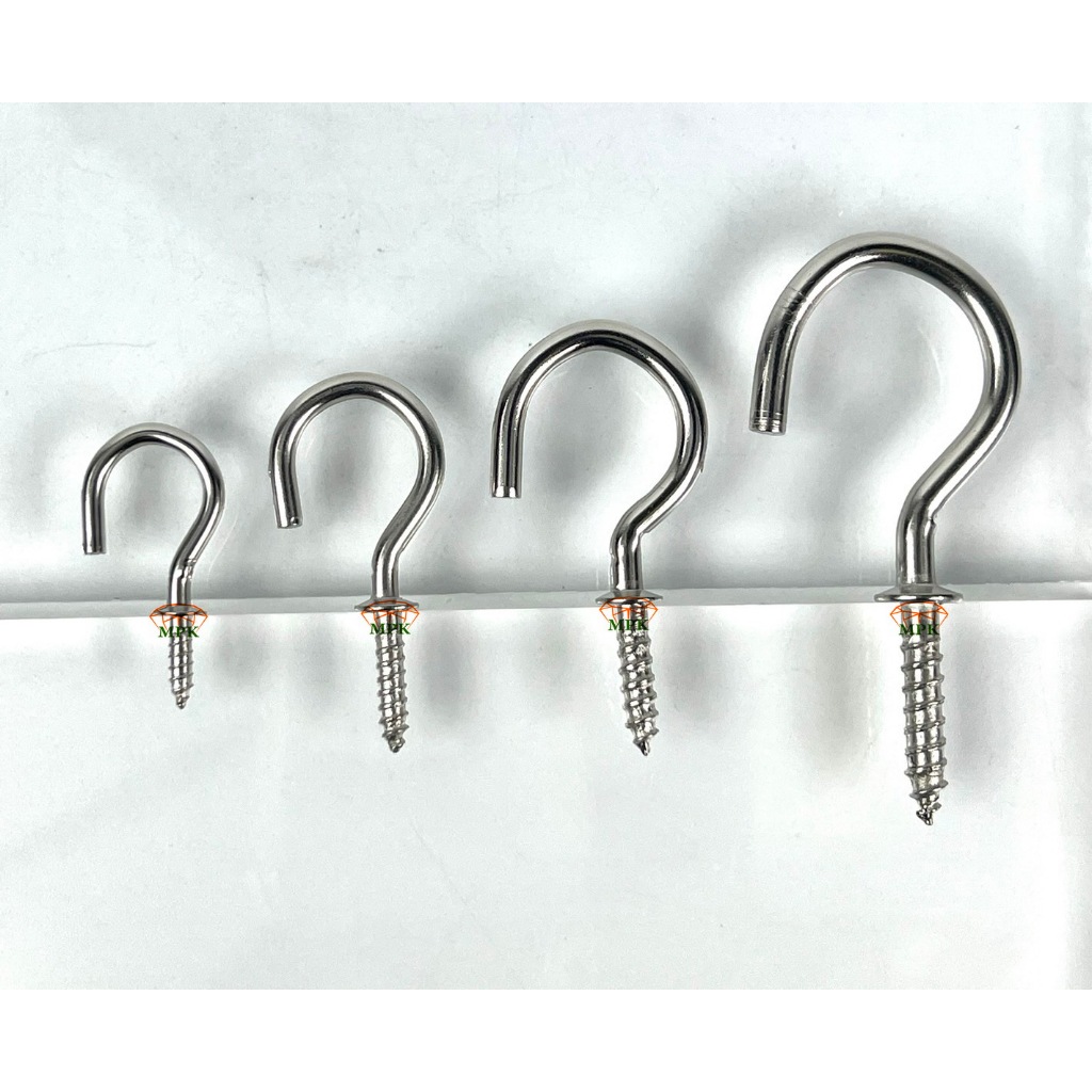 ตะขอตัว C ขนาด 3/4,1”,1”1/4,1”1/2 บรรจุกล่องละ 144 ตัว